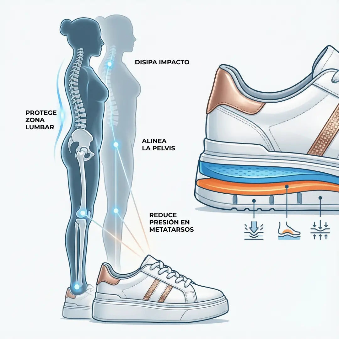 Tenis Deportivo de Plataforma – Altura, estilo y mucha comodidad