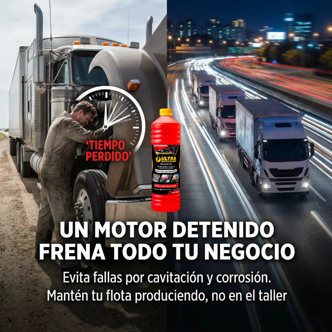 Refrigerante Eli Ultra SpotCleaner™ – Protección extrema para motores diésel que no pueden parar